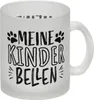 Meine Kinder bellen Hunde Glas Tasse Produktbild-Vorschau 1