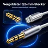 Lightning auf 3,5 mm Klinkenkabel 1m – AUX Audiokabel für Produktbild-Vorschau 4