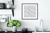 MuchoWow® Gerahmtes Poster Weiß - Punkte - Design - Schwarz Produktbild-Vorschau 4