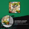 Coloray Uhr auf Leinwand 30x30 cm Wand Uhr Dekoration Produktbild-Vorschau 5