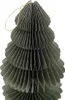 A close-up studio shot of a gray paper Christmas tree ornament. Produktbild-Vorschau