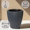 Großer Outdoor Blumentopf ZENTO schwarz in 39 x 42 cm Produktbild-Vorschau 2