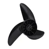 A black three-bladed propeller is shown against a white background. Produktbild-Vorschau