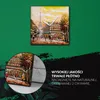 Coloray Uhr auf Leinwand 30x30 cm Wand Uhr Dekoration Produktbild-Vorschau 5