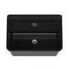 A black sink basin shown from a top-down perspective against a white background. Produktbild-Vorschau