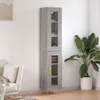 vidaXL Highboard Grau Sonoma 34,5x34x180 cm Holzwerkstoff Produktbild-Vorschau 1