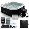 Juskys® Whirlpool SpaLuxe Schwarz/Weiß - 3000W 130 Düsen Produktbild-Vorschau 1