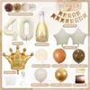 Boho balónky ke 40. narozeninám - dekorace s béžovými Náhled obrázku produktu 2