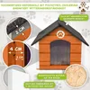 Outentin Hundehütte Outdoor Isoliert für Große Hunde – Produktbild-Vorschau 3