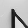 vidaXL Duschwand Schwarz 120 x 2 x 117 cm Aluminium und PP Produktbild-Vorschau 4