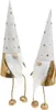 Wichtel Weihnachten Deko-Figur Weiß Gold Ø6,5cm H22cm 2er Produktbild-Vorschau 1