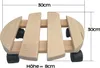 Pflanzenroller Holz MASSIV rund 30 cm bis 120 KG Produktbild-Vorschau 11