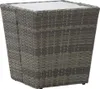3-tlg. Bistro-Set Poly Rattan und Hartglas Grau Produktbild-Vorschau 8