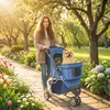 PawHut Hundewagen Hundebuggy Faltbar Katzenwagen bis 10kg Produktbild-Vorschau 2