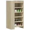 vidaXL Schuhschrank Sonoma-Eiche 52x37,5x100 cm Produktbild-Vorschau 2