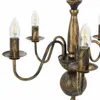 vidaXL Lampadario nero antico 5×E14 lampadine Anteprima dell’immagine prodotto 3