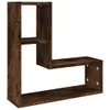 Wandregale 2 Stk. Räuchereiche 50x15x50 cm Holzwerkstoff Produktbild-Vorschau 4
