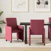 vidaXL Esszimmerstühle mit Rollen 2 pcs Weinrot 57 x 66 x Produktbild-Vorschau 2