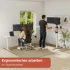 AREBOS Schreibtischgestell elektrisch höhenverstellbar Weiß Produktbild-Vorschau 4