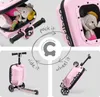 Dreirad-Roller mit Koffer Cariboo iTravel (rosa) Produktbild-Vorschau 15