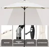 Sekey Sonnenschirm Balkon Gartenschirm Marktschirm  140×210 Produktbild-Vorschau 6