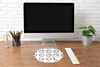 MuchoWow® Mauspad Mousepad Uhr - Muster - Minimalismus Produktbild-Vorschau 4