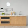 Wanduhr aus Glas Rund fi 30 Blaue Regentropfen Quarz Deko Produktbild-Vorschau 3