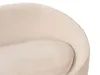 BELIANI Sofa Hellbeige Samt 2-Sitzer Oval Gebogen Dicke Produktbild-Vorschau 6