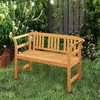 Panchina da giardino KOMFOTTEU in legno di acacia, panchina Anteprima dell’immagine prodotto 10