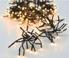 A close-up shot of a warm white LED cluster light string with a black cable, set against a white and light gray background. Anteprima dell’immagine prodotto