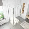 U-FORM Duschabtrennung Doppeltür 90x195cm Drehtür Produktbild-Vorschau 2