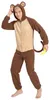 Affe jumpsuit, herenkostuum, junglebruin-beige - one size Productafbeelding-voorbeeld 3