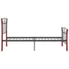 vidaXL Rama łóżka czarna metalowa 90x200 cm Podgląd zdjęcia produktu 5