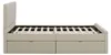 Homestyle4u Polsterbett 140x200 Beige Doppelbett Produktbild-Vorschau 17