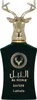 A product shot of a perfume bottle with a deer head cap. Voir les images du produit