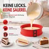 Silikon Springform Rot Ø 23 cm mit Thermo Glasplatte | Produktbild-Vorschau 3