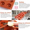 Backform Halbkugel 3 Stück Rund Silikonform Pralinenform Produktbild-Vorschau 3