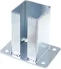 A metal post anchor with a square opening and a flat base with screw holes. Podgląd zdjęcia produktu