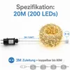 20M 200LEDs 8 Modi Lichterkette Strom, Timer, Merkfunktion, Produktbild-Vorschau 7