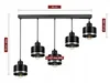 A diagram showing the dimensions of a black pendant light fixture with chrome accents. Produktbild-Vorschau
