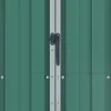 vidaXL Casetta da giardino Verde 116x45x175 cm Acciaio Anteprima dell’immagine prodotto 10