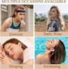 A collage of four images showing different occasions for wearing earrings: exercise, daily wear, sleeping, and swimming. Anteprima dell’immagine prodotto
