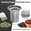 T24 Teekanne Glas mit Siebeinsatz Edelstahl – Produktbild-Vorschau 4