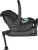 A black baby car seat with a mint green accent, shown on a white background. Produktbild-Vorschau