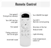 A remote control for a fan and light, with labels indicating the function of each button. Anteprima dell’immagine prodotto