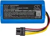 A blue lithium-ion battery pack with a black label containing product information and warnings. Náhled obrázku produktu