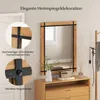 COSTWAY miroir rectangulaire avec cadre en bois, 77 x 100 Voir les images du produit 4