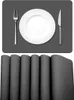 Tischsets Abwaschbar, Platzset Leder 6er Set Abwischbar Produktbild-Vorschau 1