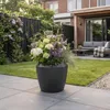 Vyveo - Vaso da fiori Liora - Argento metallizzato - 44x40 Anteprima dell’immagine prodotto 5