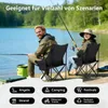 3er-Set Faltstuhl Strandstuhl Campingstuhl - Angelstuhl & Produktbild-Vorschau 12